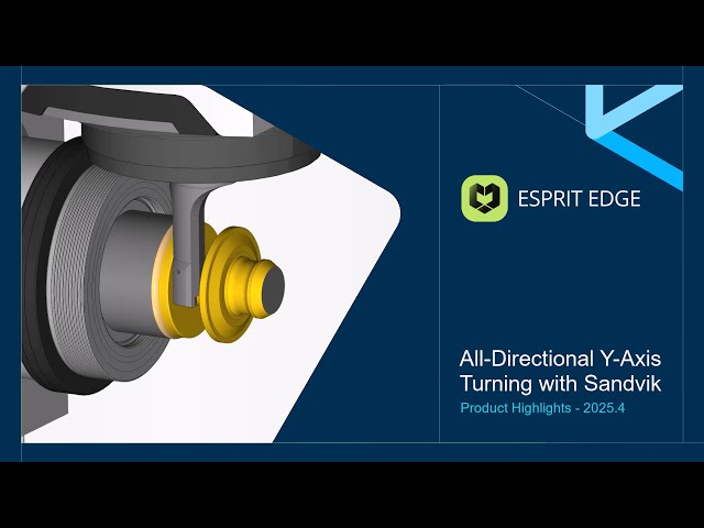 All-Directional Y-axis Turning with Sandvik Coromant | Programmed in ESPRIT EDGE