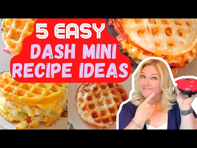 5 EASY MINI DASH WAFFLE MAKER IDEAS 🧇 CHAFFLES & MORE 😋 DASH MINI | WW POINTS & CALORIES