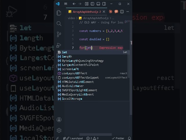Javascript Array #coding #frontendcourse # #programminglanguage #webdevelopment #shorts  AI voice