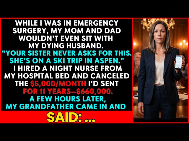My Parents Refused My Dying Husband During My Surgery — Hours Later Grandpa Walked In