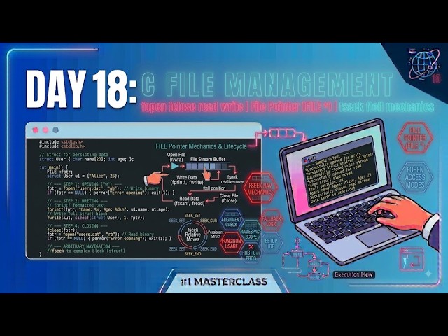 Day 18: Permanent Memory – Mastering C File Management and File Handling