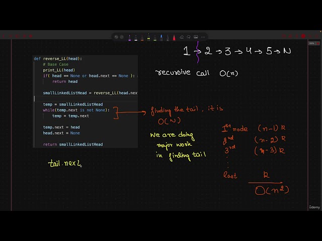 141 - Reverse LL Optimized (Recursion)