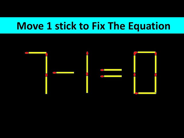 Brain Test - Improve IQ - Fix The Equation #matchstickpuzzle #simplylogical #braintest
