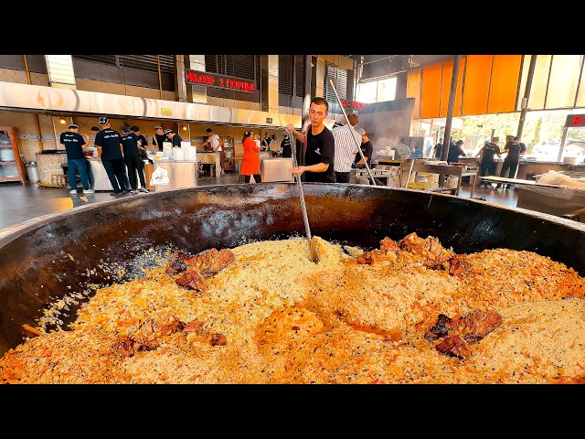 1.5 TONS of Wedding Plov in ONE GIANT KAZAN! Uzbekistan’s Massive Pilaf