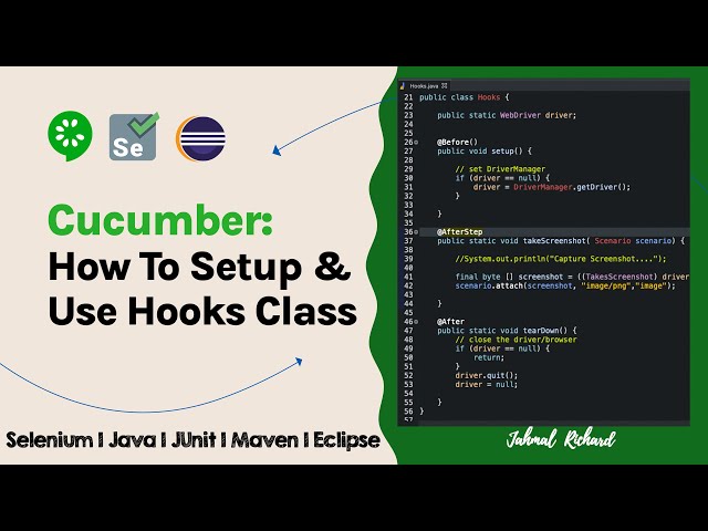 Cucumber: How to use the Hooks | Before & After Annotations