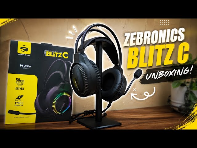 Zebronics Blitz C Dolby Atmos Gaming Headphone Unboxing Gaming Headphone for Beginners | NJ Gamerzz