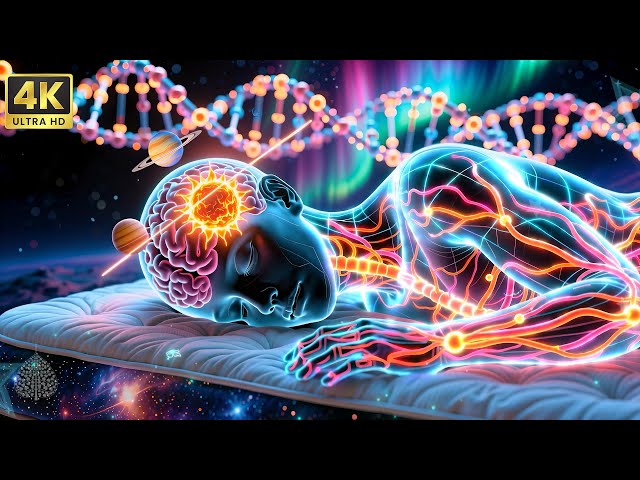 528hz Whole Body Healing Frequency, Melatonin Release, Stop Overthinking - Deep Sleep Music