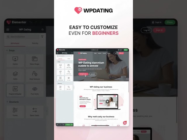 Build Your Own Dating Website Without Coding Knowledge! #elementor  #websitedesign