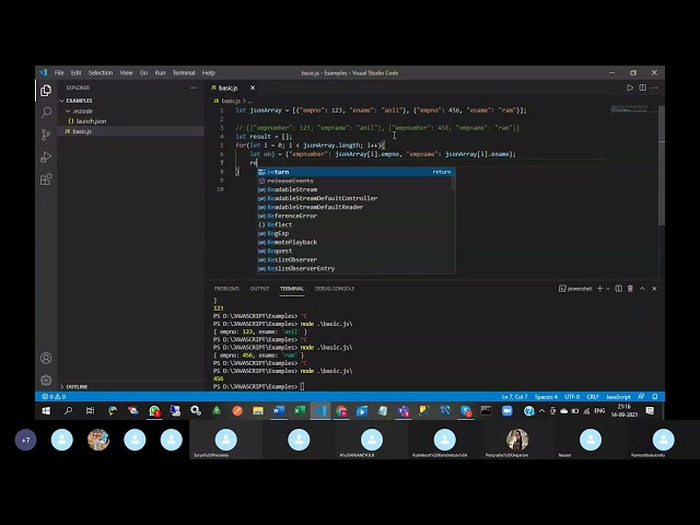 Part 19 - Javascript - JSON Array By Ramesh Babu Bollu