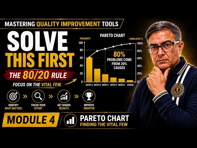 Pareto Chart Explained | Module 4 | Mastering Quality Improvement Tools
