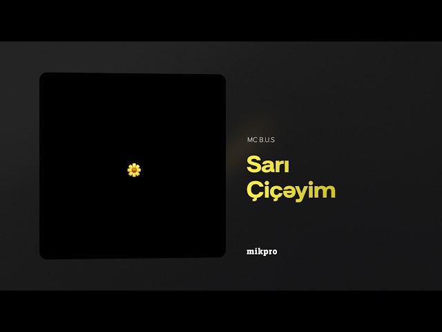 MC B.U.S – Sarı Çiçəyim (Rəsmi Audio)
