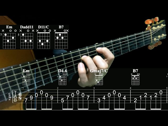 It looks complicated, but in fact there are only 4 simple chords.