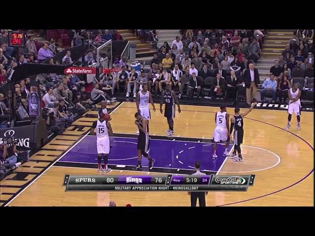 Demarcus Cousins trying to bully Tim Duncan