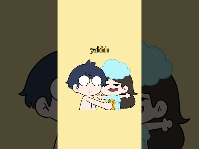 wash my belly #puddleartstudio #cartoon #content #animation #couple #illustration #fyp #art #pebble