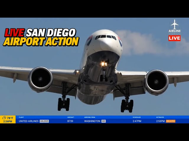 🔴LIVE SAN DIEGO (SAN) AIRPORT PLANE SPOTTING ACTION! (August 26th, 2025)