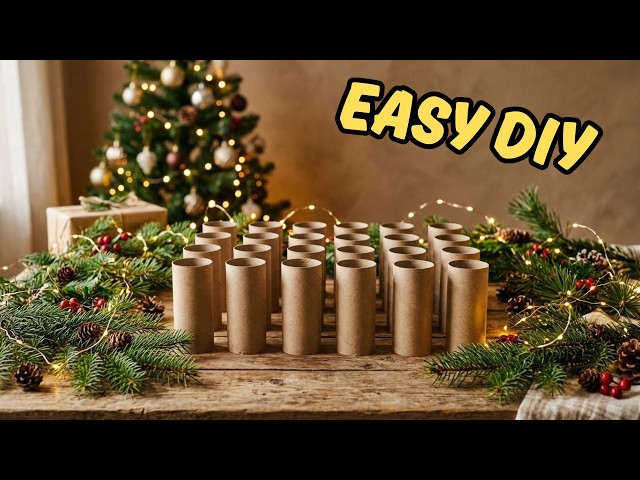 Start Collect Toilet Paper Rolls! Easy DIY Christmas Decorations on a Budget!
