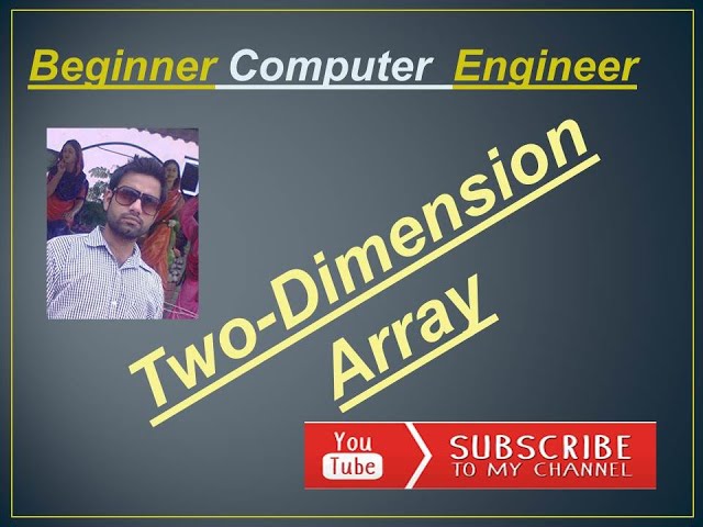 Two- Dimensional Array in C | Two-dimensional array to store and print values in C