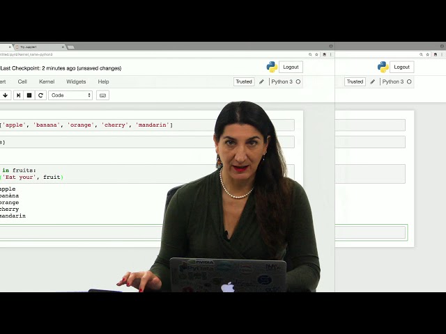 Jupyter demo 4—Iteration with for-statements