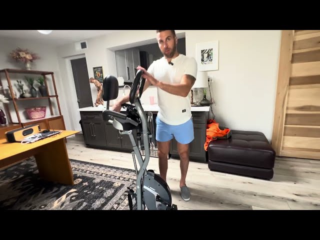 Exercise Bike, MOSUNY 5-in-1 Stationary Bike With 10DB Super-Silent, Folding Exercise Bike