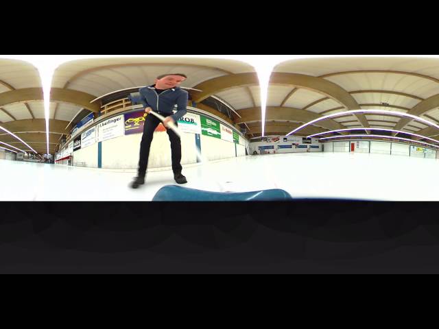 360 Video from the top of a Curling  ball