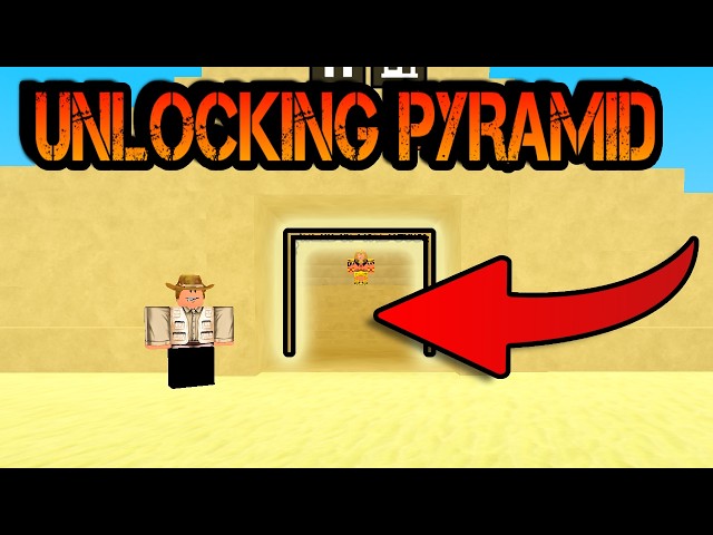 UNLOCKING THE HIDDEN DOOR IN THE PYRAMIDS In Roblox Dig & Clean