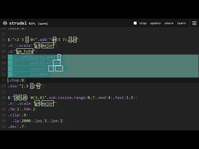 Creating melodies out of nothing with Euclidean rhythms