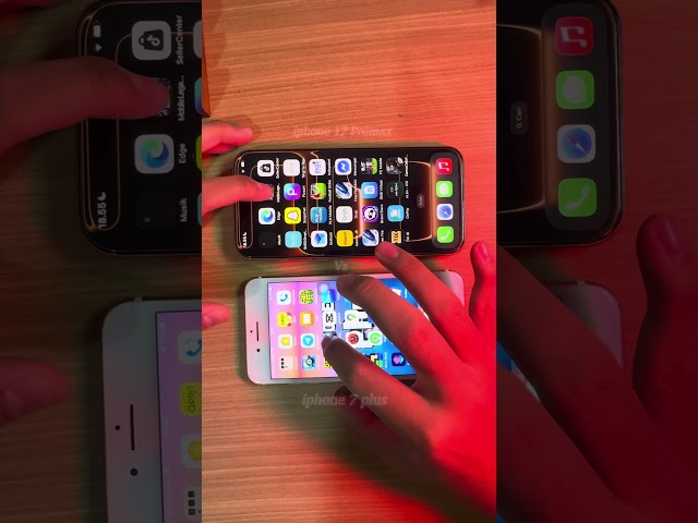 iPhone 17 Pro Max vs iPhone 7 Plus – 4 Apps Speed Test #adibondgames #smartphone #mobilegaming