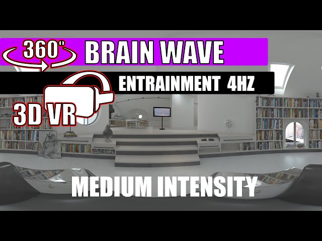 360 3D VR - 4HZ Brain Wave Entrainment Video - Uplifting Song 01  - Medium