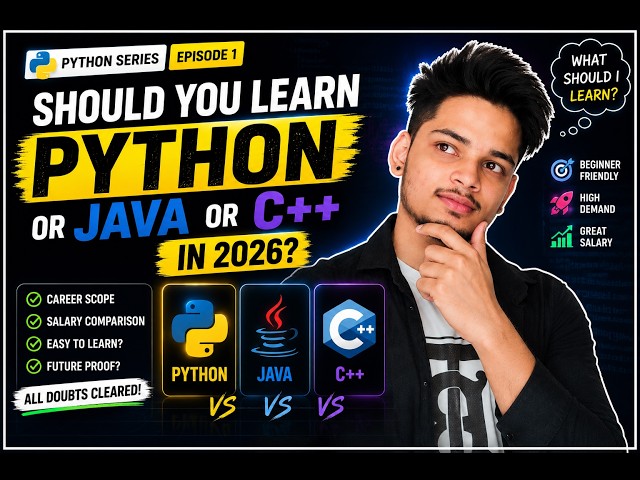 Best Programming Language for AI in 2026 | Python vs Java vs C++