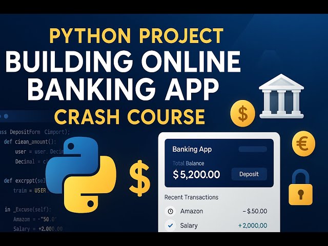 Python Project | Building Online Banking App | Crash Course