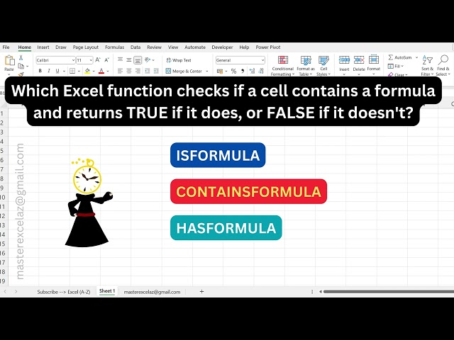 #268 - Excel formula question and answer