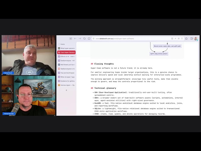 Hyper-Personal Software with Python - Talk Python Live Stream