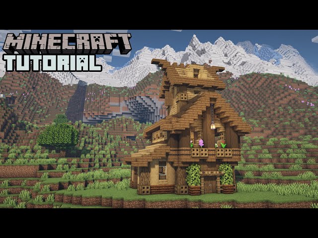 Minecraft - Wooden Survival House Tutorial (How to Build)