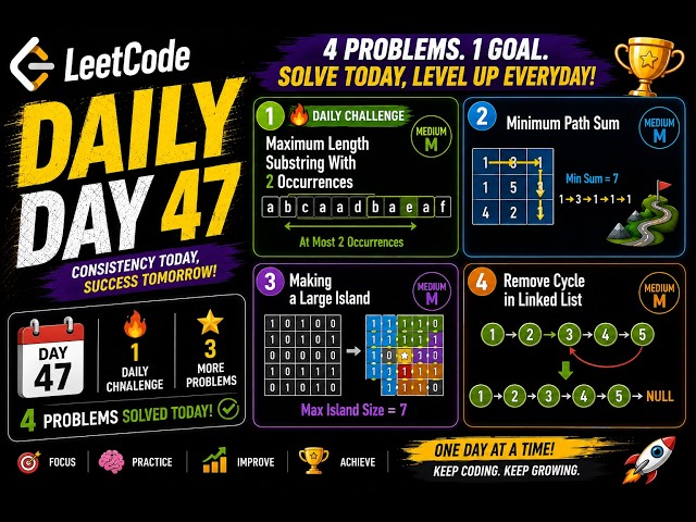 Leetcode Daily Day 47 + 3 Qs