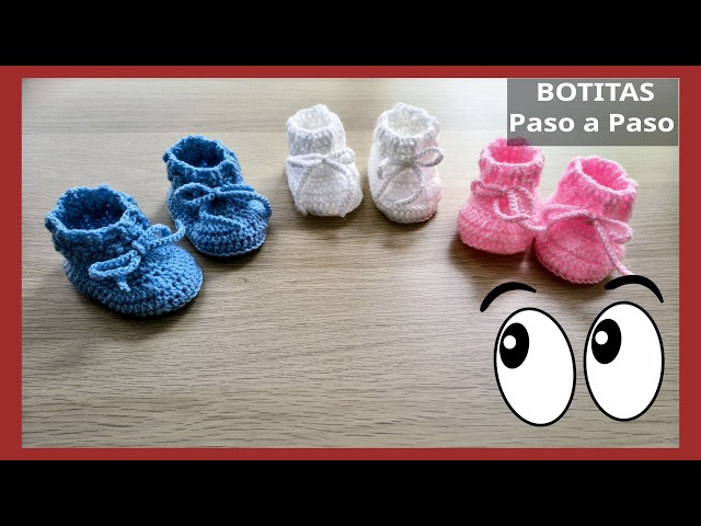 Botitas en crochet suaves y cómodas para bebé