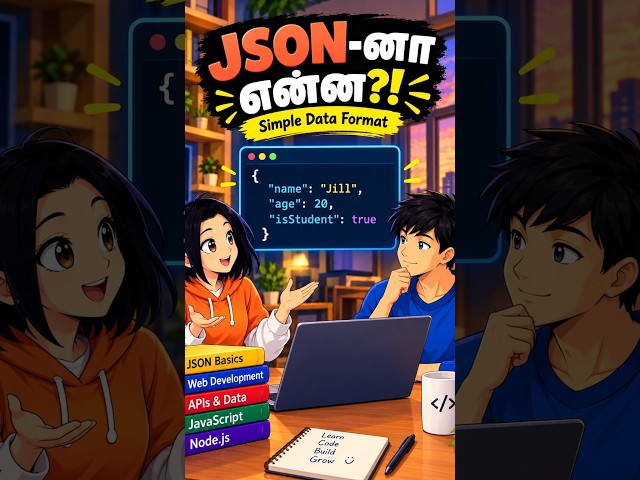 JSON-na Enna? 🤔 | JSON Explained in Tamil | Web Development #JSON #WebDevelopment #JavaScript #API