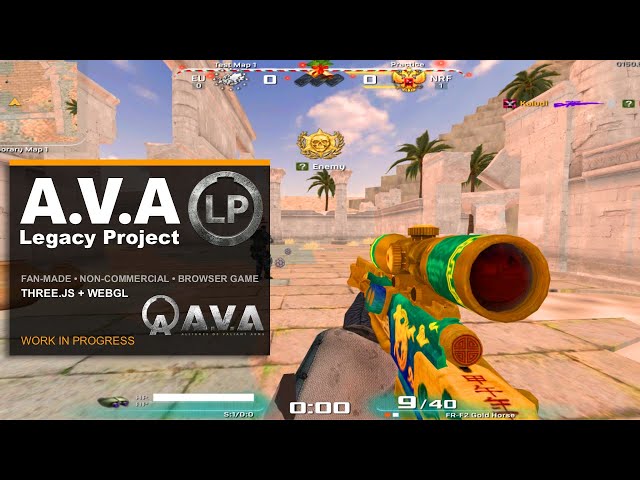 A.V.A Legacy Project - Fan-Made Browser FPS in Three.js [WIP Showcase]