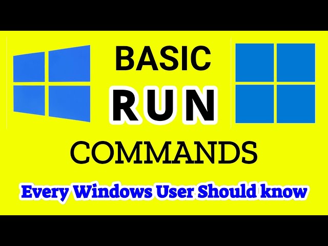 Top Windows Run Commands You Need to Know | Basic windows run commands in Tamil