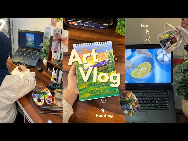 Paint with me 🎨 | Art Vlog