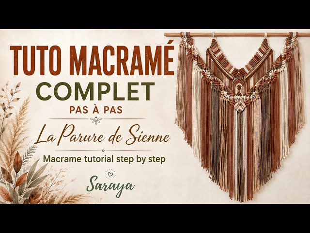 Create an Elegant Macrame Wall Hanging ✨ Sienna Adornment | Step-by-Step Tutorial