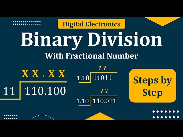 Fractional Binary Division | Binary Division of fractional number | Number System