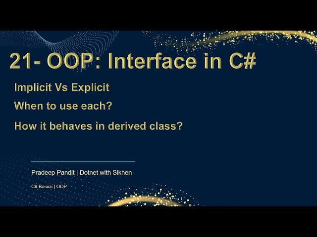 C# Interface Implementation - Implicit Vs Explicit | C# Basic for Beginners | Learn C# Step by Step
