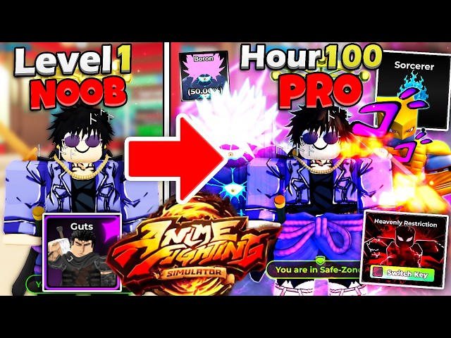 I Went from NOOB to ANIME MASTER in Roblox Anime Fighting Simulator!