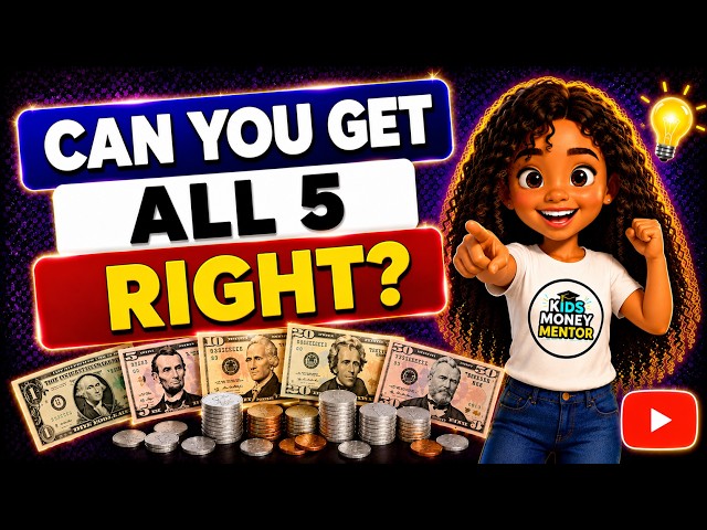 Adding Paper Money & Coins Challenge for Kids - Lesson 3 | Kids Money Mentor