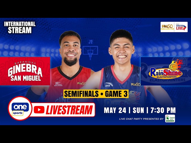 LIVE: BRGY. GINEBRA vs RAIN OR SHINE | PBA SEASON 50 COMMISSIONER’S CUP SEMIS | MAY 24, 2026
