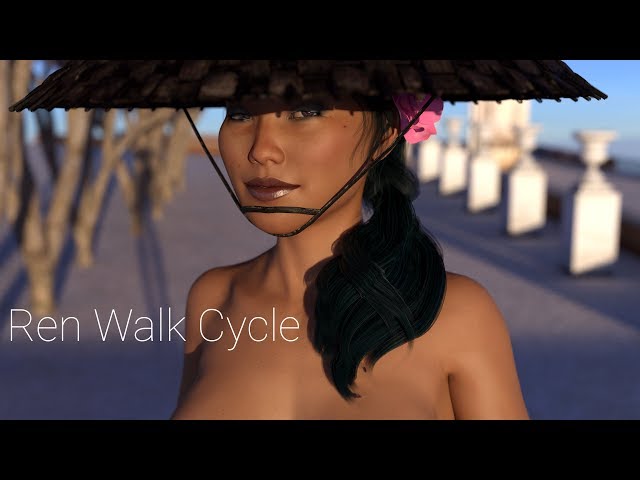Ren Walk Cycle (vr cgi hentai animation)