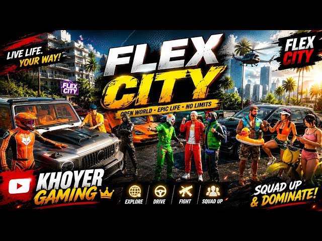 😂 Flex City Funny Gameplay | Crazy Missions & Epic Fails | Khoyer Gaming