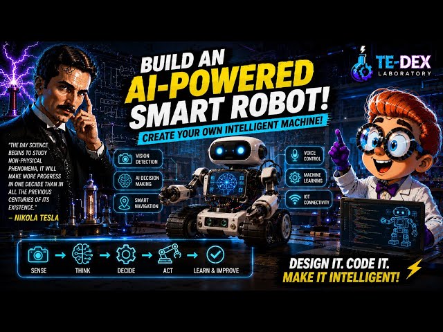 🤖⚡ Build an AI-Powered Smart Robot | Create Your Own Intelligent Machine!@TE-DEXLaboratory 