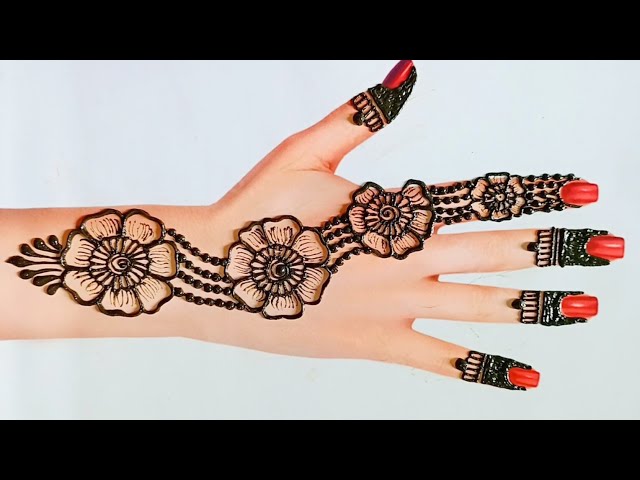 Simple New Mehndi Design । Back Hand Mehndi  Design । Mehndi ka design । Mehndi
