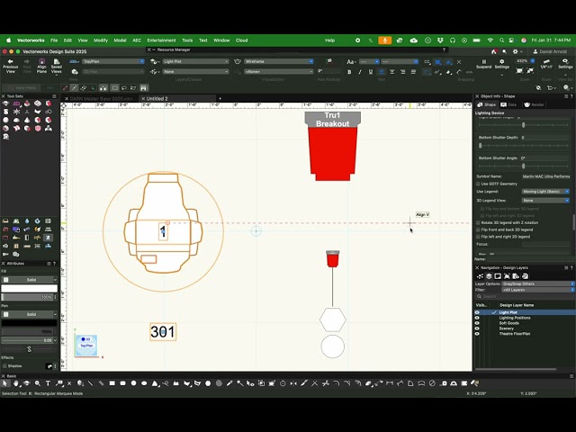 Vectorworks Label Legend made from scratch